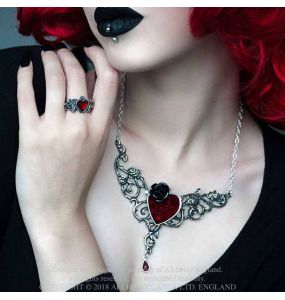 Pendentif 'The Blood Rose Heart'