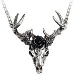 White Hart, Black Rose Pendant