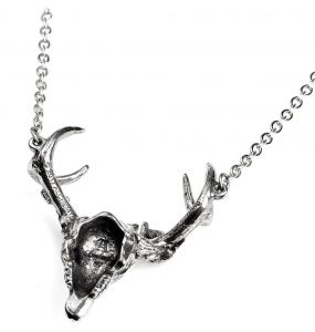 White Hart, Black Rose Pendant