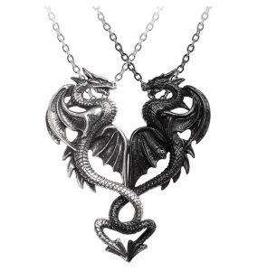 Draconic Tryst Couple's Friendship Necklace