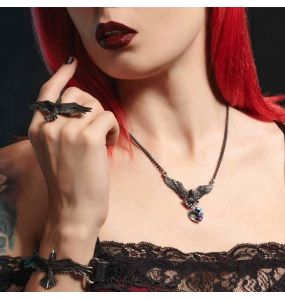 Bracelet 'Black Consort' en Cuir Noir