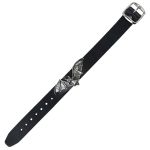 Black Desmodus Leather Wrist Strap