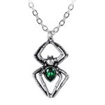 Emerald Spiderling Pendant