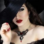 Boucles d'Oreilles 'Empyrean Tear' Rouges