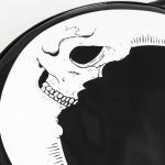 Sac Rond 'Skull Moon' Noir et Blanc
