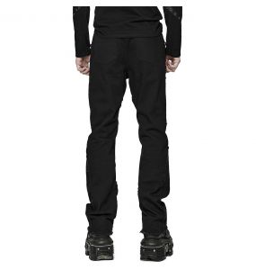 Pantalon 'Punk Spider Mesh' Noir