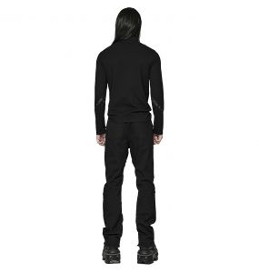Pantalon 'Punk Spider Mesh' Noir