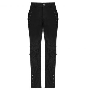 Pantalon 'Punk Spider Mesh' Noir
