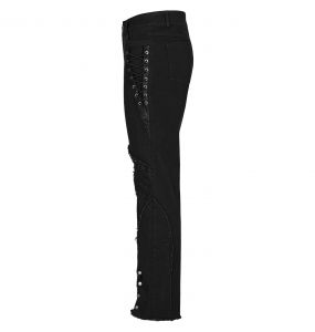 Pantalon 'Punk Spider Mesh' Noir