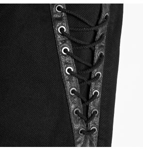Pantalon 'Punk Spider Mesh' Noir