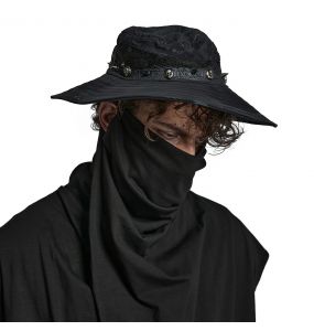 Black 'Distressed' Post Apocalyptic Hat