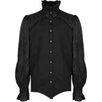 Chemise 'Goth Cage' Noire