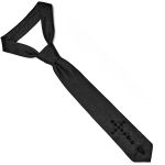 Cravate 'Goth Cross' Noire