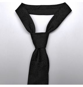 Black Goth Cross Tie