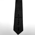 Black Goth Cross Tie