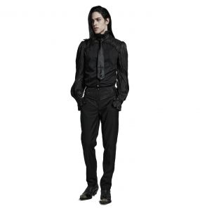 Black Goth Cross Tie