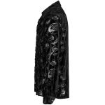 Chemise 'Piranha' en Velours Noir