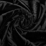 Chemise 'Piranha' en Velours Noir