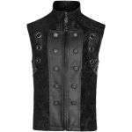 Gilet Gothique 'Arius' Jacquard Noir