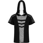 Black 'Alatheus' Hooded T-Shirt