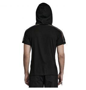 Black 'Alatheus' Hooded T-Shirt