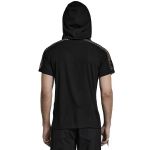Black 'Alatheus' Hooded T-Shirt