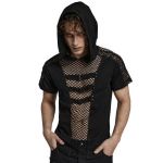 Black 'Alatheus' Hooded T-Shirt