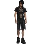 Black 'Alatheus' Hooded T-Shirt