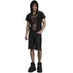 Black 'Alatheus' Hooded T-Shirt