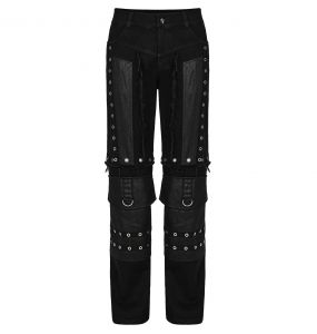 Black 'Godegisel' Detachable Two-In-One Pants