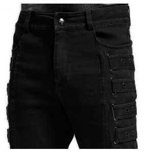 Pantalon 'Fredegar' en Sergé Noir