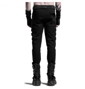 Pantalon 'Fredegar' en Sergé Noir