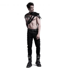 Pantalon 'Fredegar' en Sergé Noir