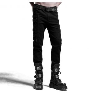 Pantalon 'Fredegar' en Sergé Noir