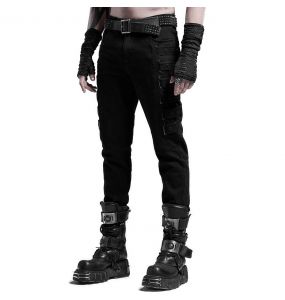 Pantalon 'Fredegar' en Sergé Noir