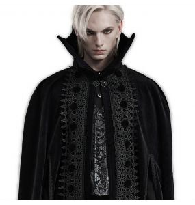 Black 'Vlad' Long Cloak