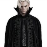 Black 'Vlad' Long Cloak