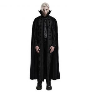 Black 'Vlad' Long Cloak