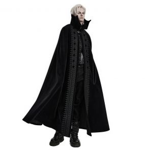 Black 'Vlad' Long Cloak
