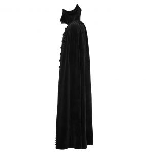 Black 'Vlad' Long Cloak