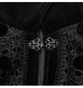 Black 'Vlad' Long Cloak