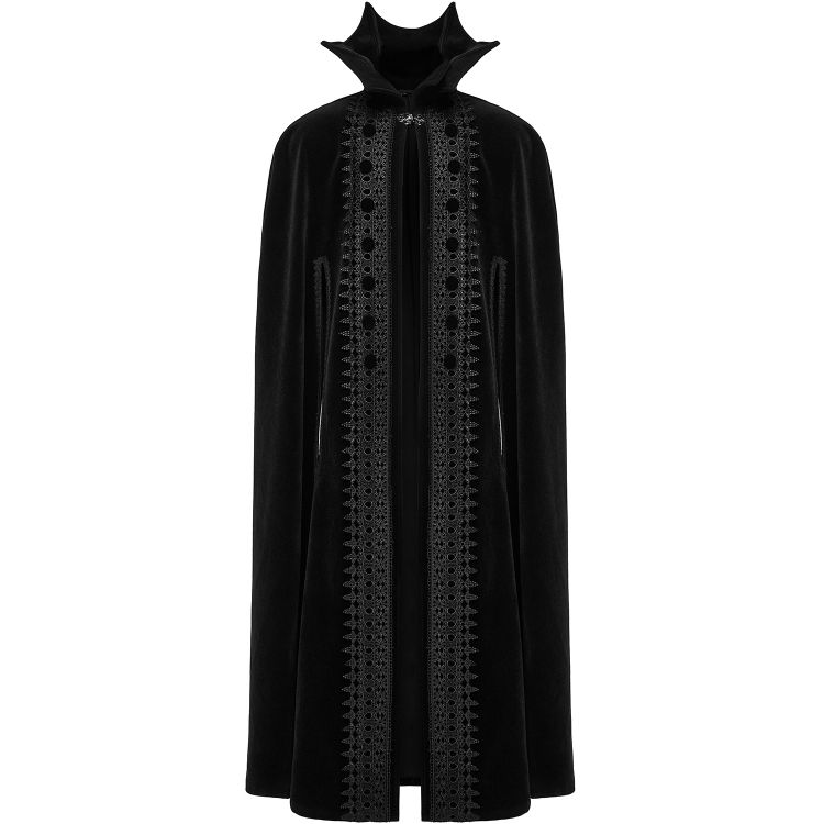 Black 'Vlad' Long Cloak