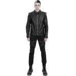 Black Vegan Leather 'Ammius' Jacket