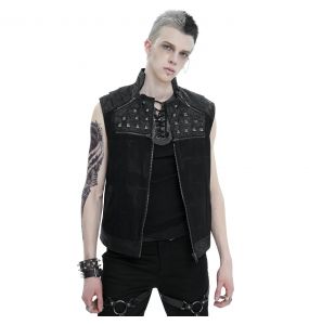 Black 'Alternative Squale' Waistcoat