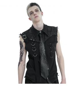 Black 'Alternative Squale' Waistcoat