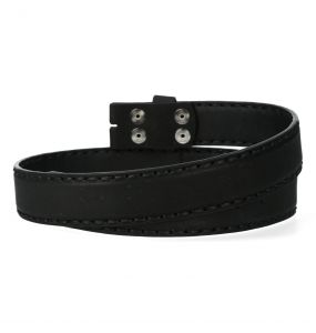 Black New Rock Leather Belt without Buckle