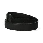 Ceinture New Rock sans Boucle en Cuir Noir