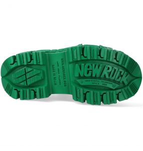 Chaussures New Rock Tank Monochromes Vertes