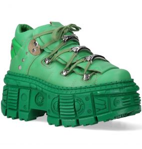 New Rock Tank Monochrome Green Shoes