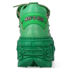 Chaussures New Rock Tank Monochromes Vertes